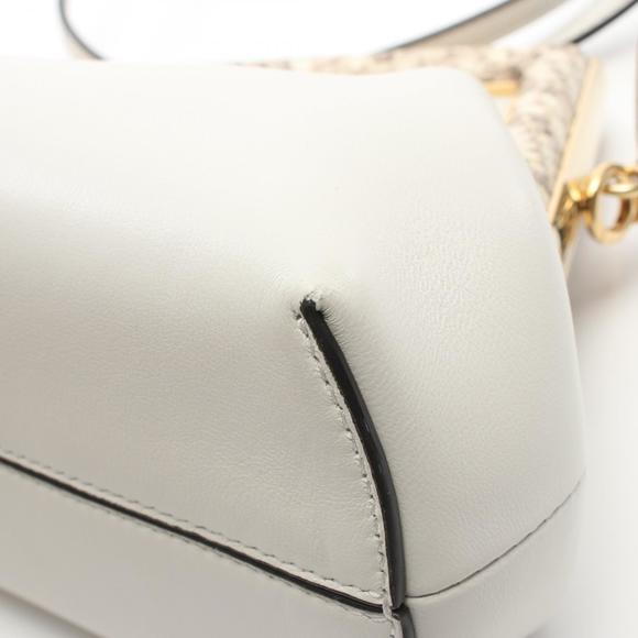 Fendi First Small Shoulder Bag Python Leather White - Picture 5 of 8